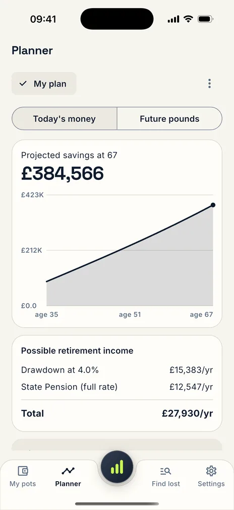 Pensionly app — What it could be worth, assumptions shown